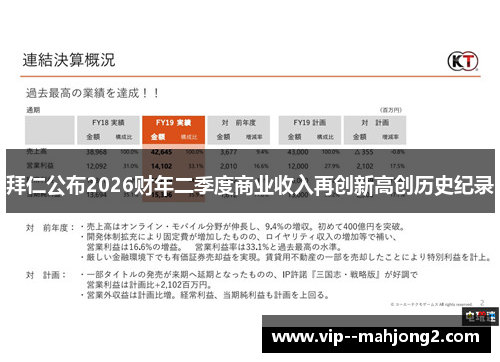 拜仁公布2026财年二季度商业收入再创新高创历史纪录